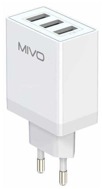 Сетевое зарядное устройство Mivo MP-331/3.1А/3 USB