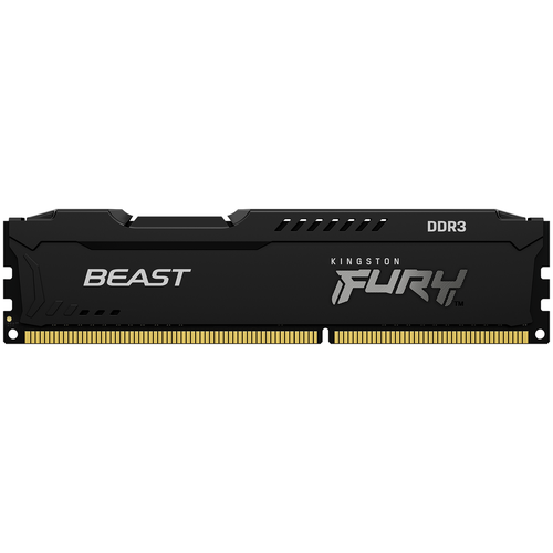 Оперативная память Kingston FURY Beast 8 ГБ DDR3 1600 МГц DIMM CL10 KF316C10BB/8 оперативная память kingston 32 gb dimm ddr4 3200 mhz fury beast black gaming kf432c16bb1k2 32