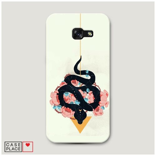 фото Чехол пластиковый samsung galaxy a5 2017 змея в розах case place