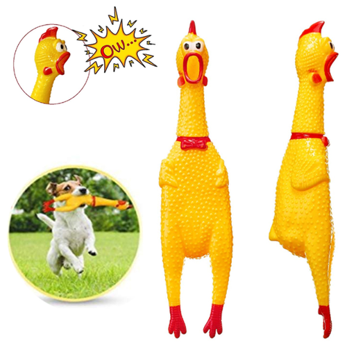 Игрушка для собак задумчивая курица пищалка 30 см новинка оригинальная игрушка для курицы кричащая курица кричащая курица
