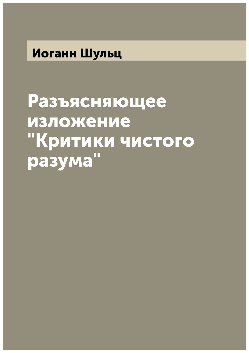 Разъясняющее изложение "Критики чистого разума"