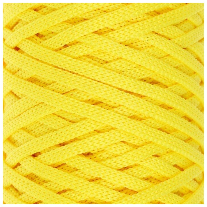 Шнур для вязания "Классика" 100% полиэфир 3мм 100м (110 лимонный)