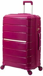 Чемодан облегченный из полипропилена Supra Luggage STS-1004-M, Red Vine с антивандальным кодовым замком TSA, 60 литров, 4 колеса с поворотом на 360 градусов