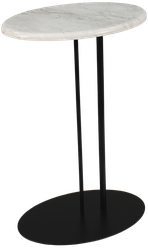 журнальный интерьерный столик Callisto mobili M015.2А.70 Светлый мрамор