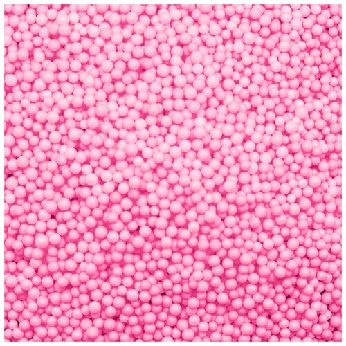 фото Шарики пенопласт, розовый, 2-4 мм, 500 мл. волна веселья