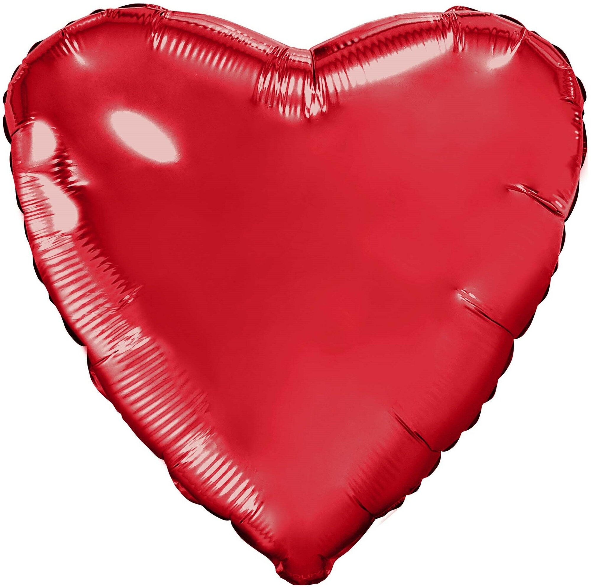 Шар (19'/48 см) Сердце, Красный, 1 шт.