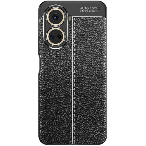 Накладка силиконовая для Huawei Nova 10 SE под кожу чёрная накладка силиконовая для huawei mate 60 pro под кожу чёрная