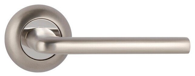 Ручка дверная Euro/Fin EDS-21-Z01 универсальная и для финских дверей матовый сатин никель