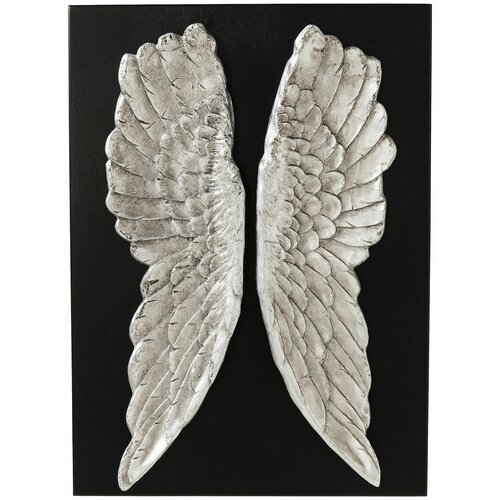 фото Kare design украшение настенное wings, коллекция "крылья" 80*110*13, полирезин, мдф, белый