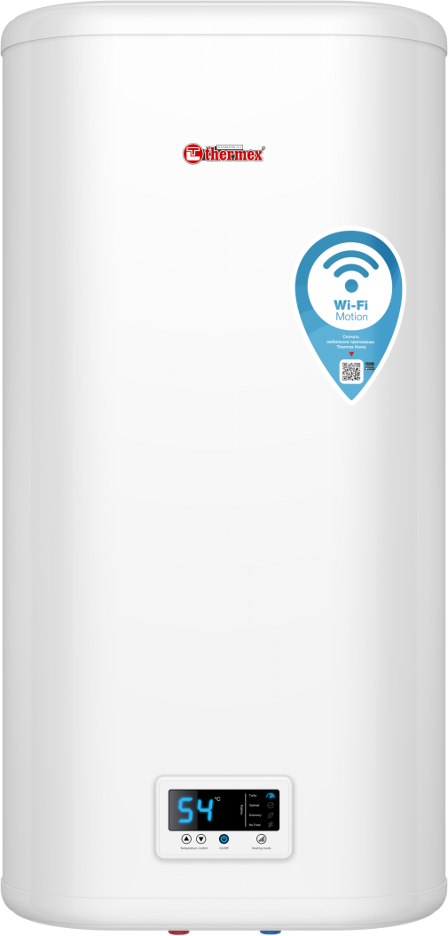 Накопительный электрический водонагреватель Thermex IF 80 V (pro) Wi-Fi, белый