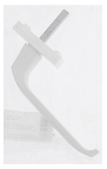 Ручка оконная алюм. 35 мм, бел RAL 9016 - фотография № 3