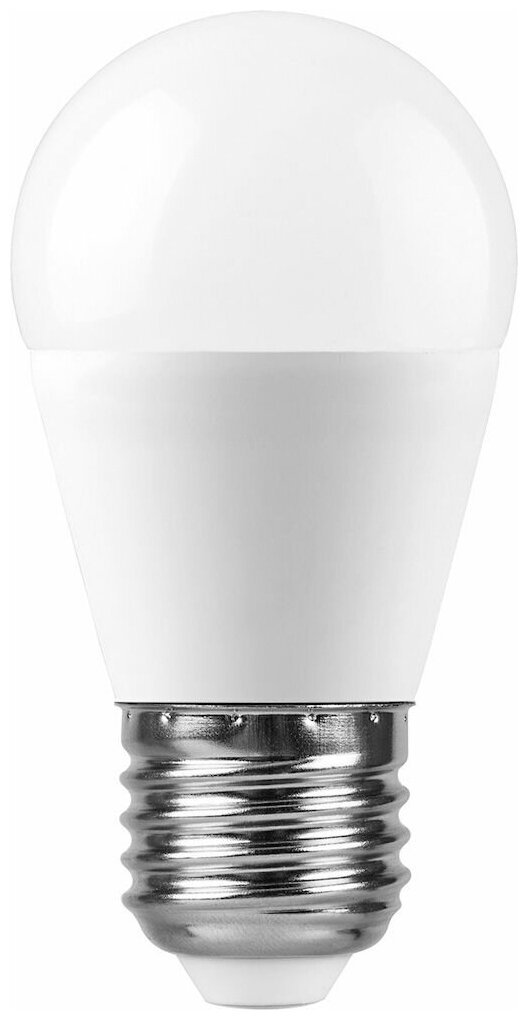 Лампа светодиодная, (11W) 230V E27 2700K G45, LB-750, комплект 5 шт.