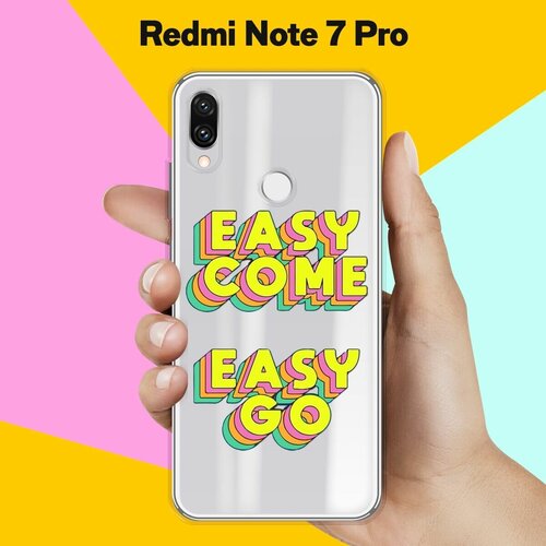 Силиконовый чехол Easy go на Xiaomi Redmi Note 7 Pro чехол книжка на xiaomi redmi note 7 note 7 pro сяоми редми ноут 7 ноут 7 про с 3d принтом go sleep w черный