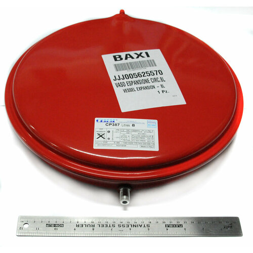 мембрана для бака cimm 18 литров Бак расширительный Baxi | Westen 8 литров артикул 5663880 (мелкий шаг резьбы)