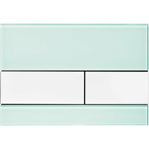 Кнопка смыва TECE Square 9240803 зеленое стекло, кнопка белая tece стеклянная панель смыва tece square 9240803 для унитаза