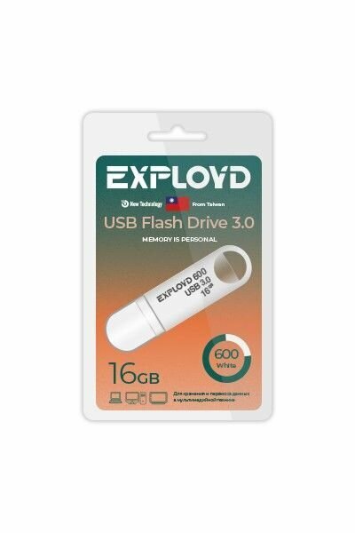 USB флэш-накопитель (EXPLOYD EX-16GB-600-White USB 3.0)