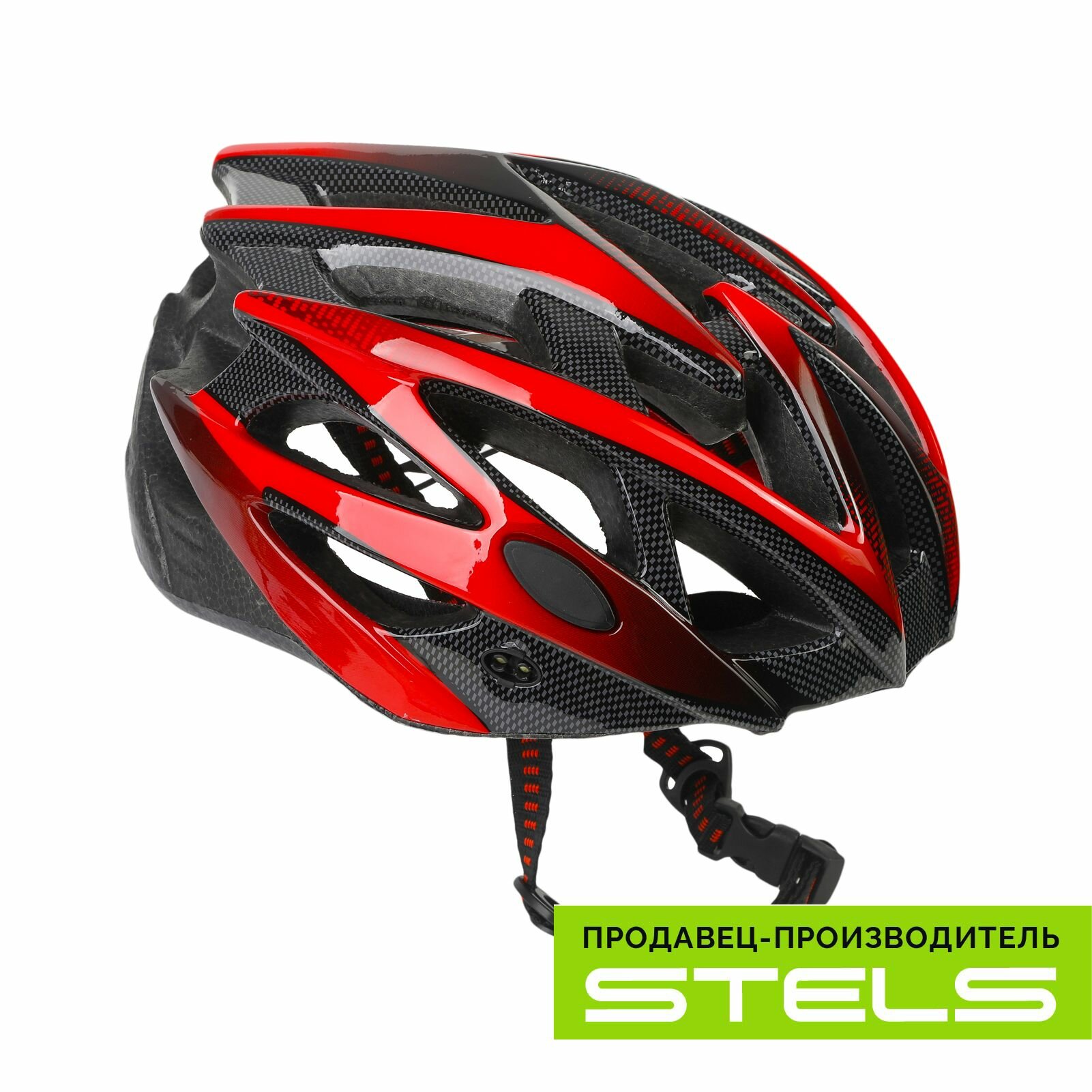 Шлем защитный для катания на велосипеде FSD-HL056 (in-mold) красно-чёрный, размер L NEW