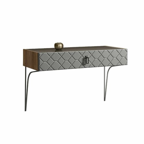 Стол туалетный Bogemia Woodline Fa (Серый) (Lakobel/Хром) БМСТ-1