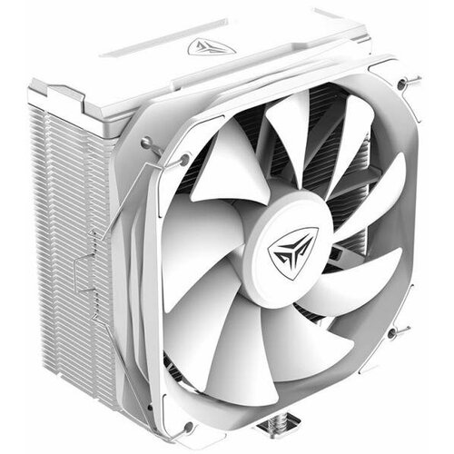 Кулер PCCooler K4 WH S115X/1200/1700/AM4/AM5 (TDP 230W, 130mm PWM FAN, 4 тепловые трубки 6мм, 400-1600RPM, 18-29dBa) вентилятор pccooler кулер s115x 1200 1700 am4 24 шт кор tdp 180w 120mm pwm fan 4 тепловые трубки 6мм 800 1800rpm 28 6dba 111955