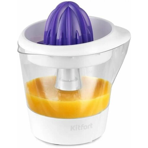 Соковыжималка KitFort КТ-1149 цитрусовая белый и фиолетовый 172300₽