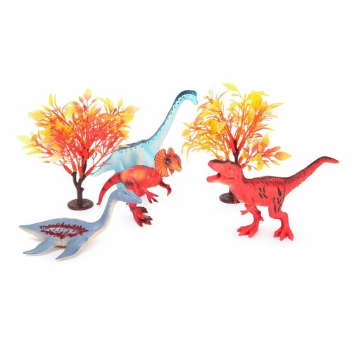 Набор фигурок Attivio Динозавры 4шт с аксессуарами OTG0936318 набор фигурок динозавры 10 штук с аксессуарами