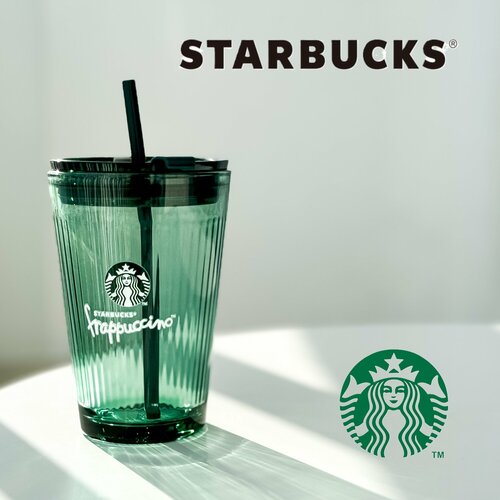 Стакан Starbucks Green Limited Edition 473 мл с трубочкой и крышкой 1968₽