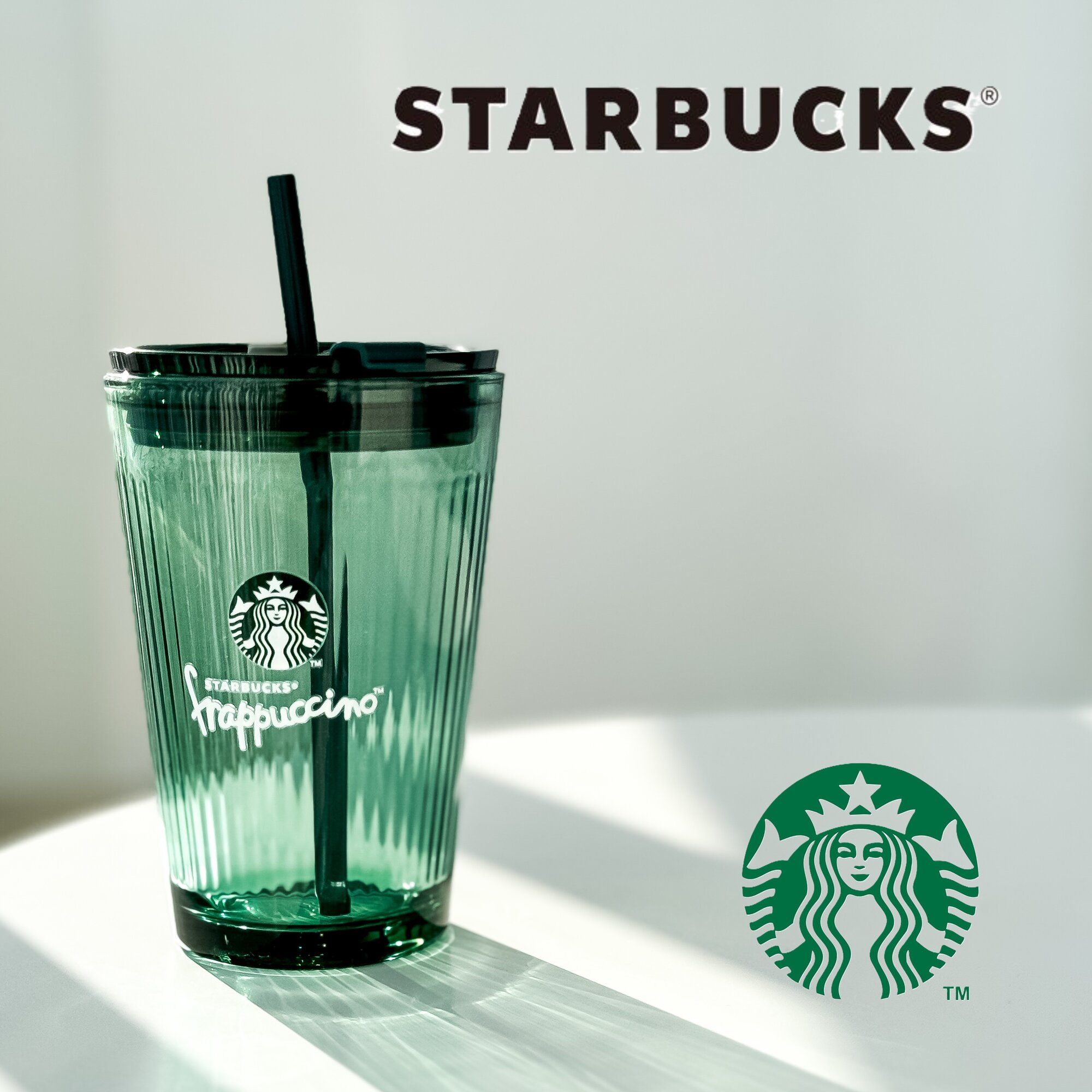 Стакан Starbucks Green Limited Edition 473 мл с трубочкой и крышкой