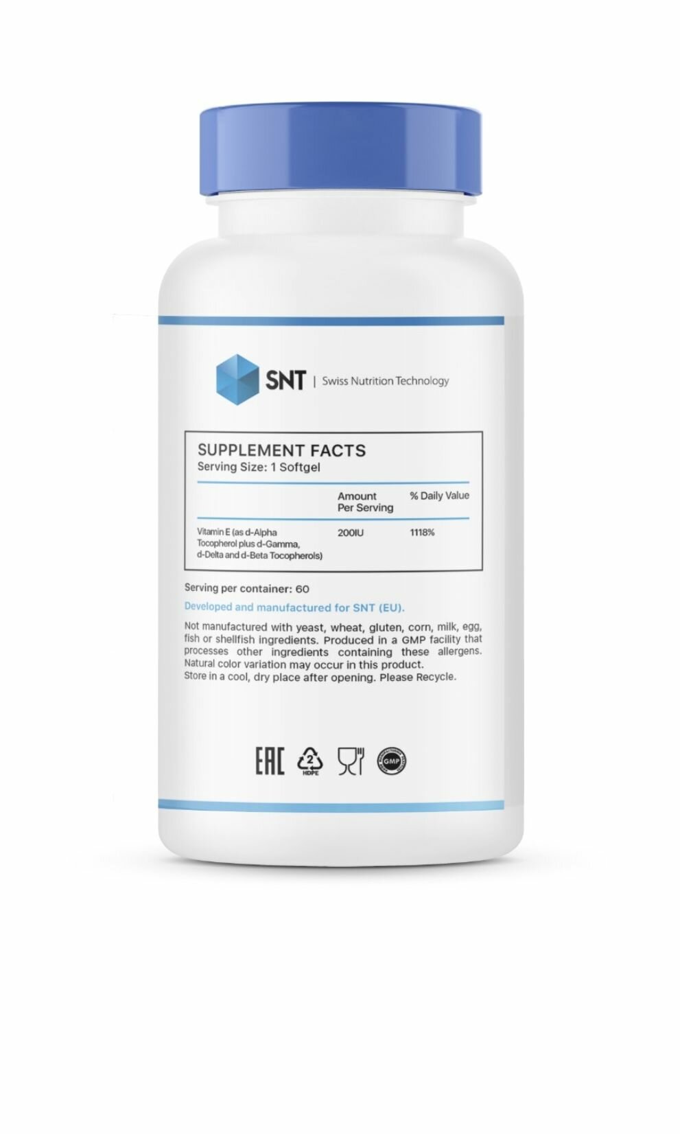 Картинки Витамин Е Смесь Токоферолов SNT Vitamin E Mixed Tocopherols 200 IU 90 капсул