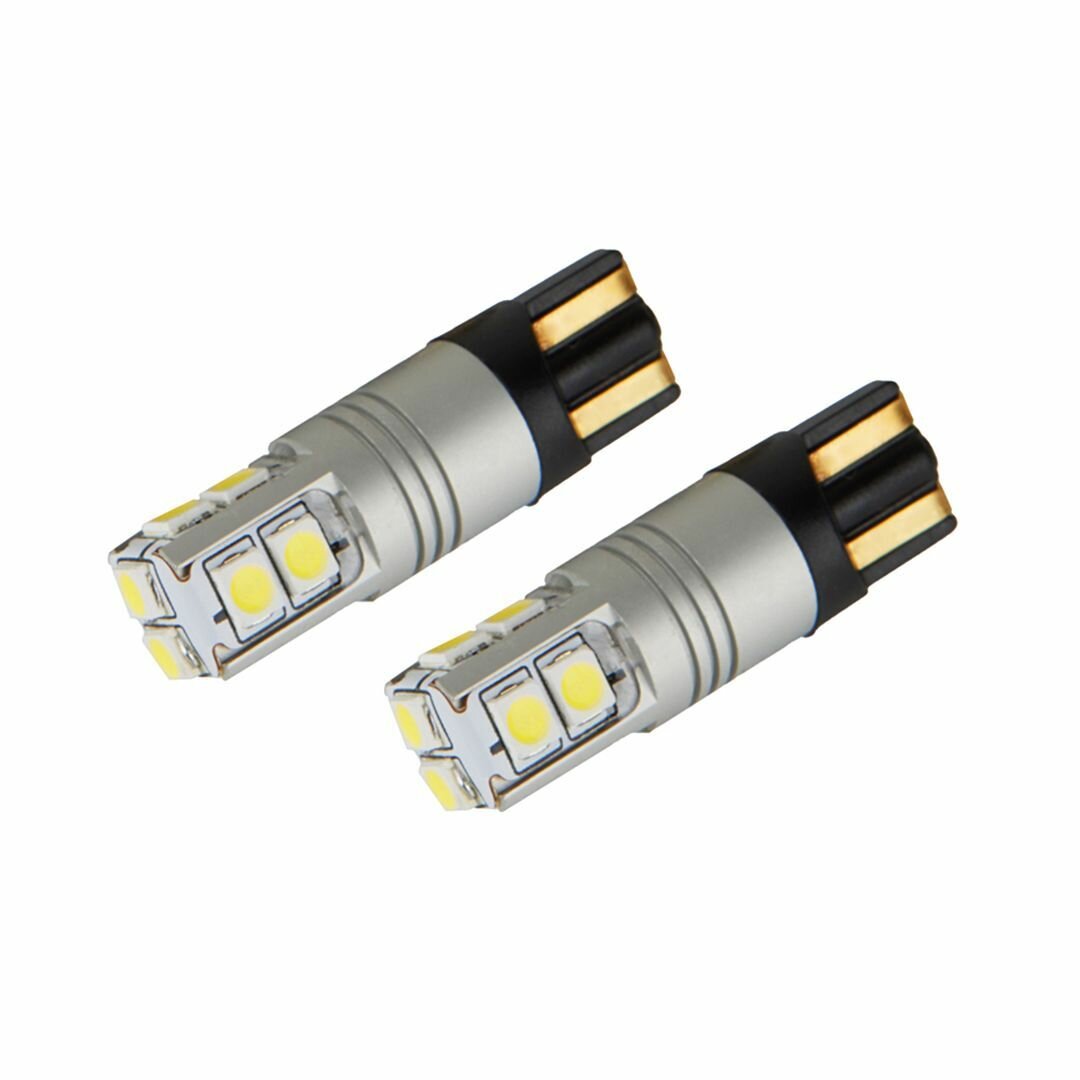 Светодиодные габаритные лампы T10 W5W 10SMD-L Canbus White 12-24V