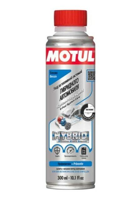 Промывка топливных систем двигателей гибридных автомобилей E-FUEL SYSTEM CARE MOTUL, 0,3 л.