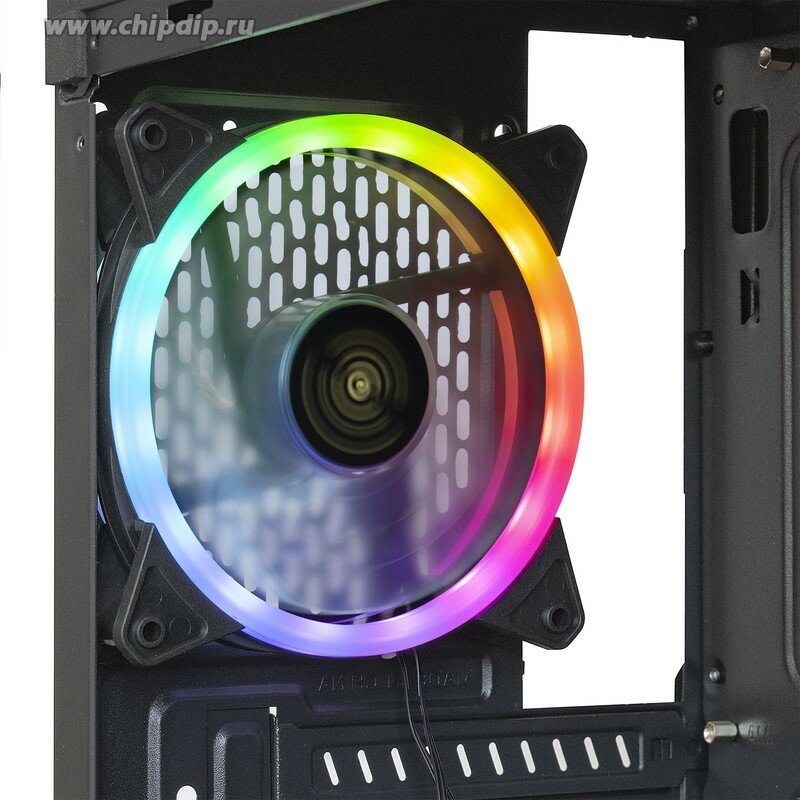 Корпус ATX Exegate EX283744RUS miditower, 500NPX, 120mm, с окном, 2*USB+1*USB3.0, HD Audio, black-RGB light - фото №15