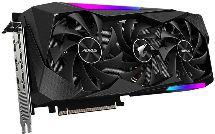 Видеокарта Gigabyte GV-N3070AORUS M-8GD NV RTX3070 8192Mb