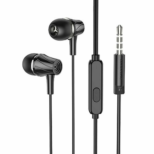 Гарнитура BOROFONE BM69 Universal 35 мм внутриканальная 12м черный 45000₽