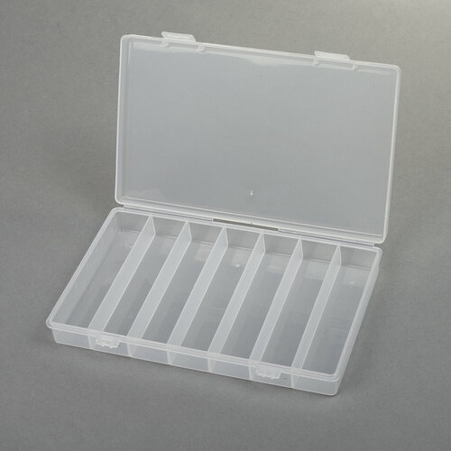 Контейнер для мелочей арт. К-29 17,5x11x2,5 см 7 секций цв. в ассортименте