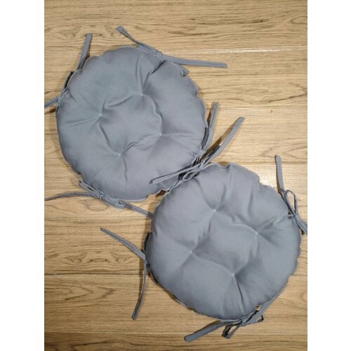 Подушка на стул Туманная дымка 35 см с завязками 2 штуки 980₽