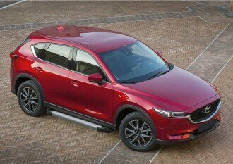 Порог-площадка "Silver" F173AL, крепеж, RIVAL, Mazda CX-5 2017-, (арт. F173AL.3802.1)