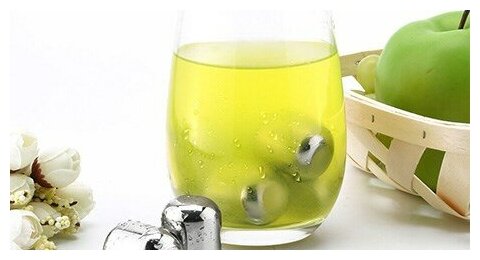 Аксессуары Для Охлаждения Напитков Xiaomi CIRCLE JOY Охлаждающие камни для виски Circle Joy Ice Cubes (CJ-BK02) 6 шт.