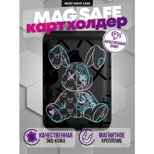 Картхолдер на iPhone MagSafe Wallet магнитный с принтом