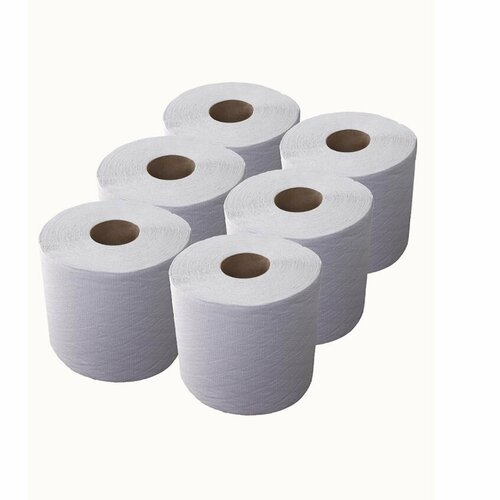 Полотенца 150 метров 6 рулонов бумажные 1 слой ZELPAPER