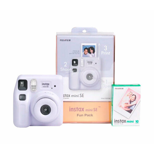 Фотоаппарат моментальной печати Fujifilm Instax MINI SE Fun Pack фиолетовый 12490₽
