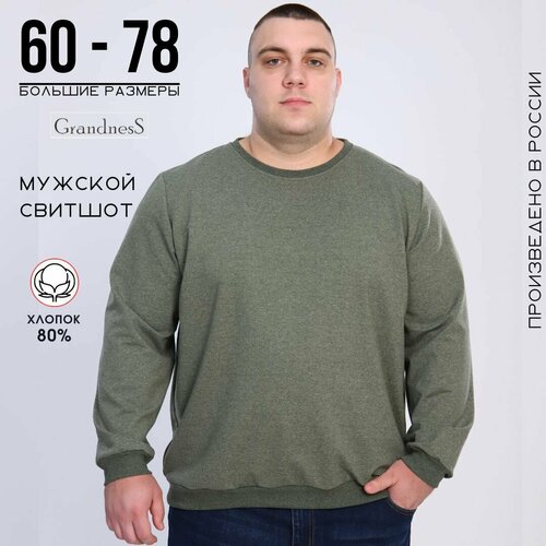 фото Свитшот grandness весна-лето 2023, размер 64-66/182-188, , хаки, хаки
