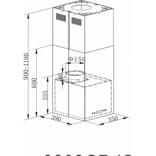 Вытяжка Maunfeld Bath Light Isla 35 нержавеющая сталь 28829₽