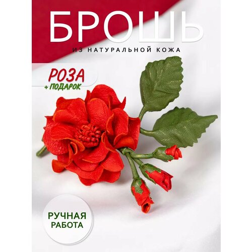 фото Брошь master e., красный