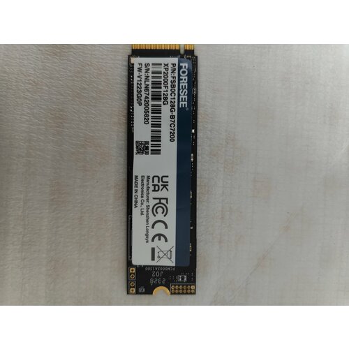 Накопитель SSD FORESEE XP2000F128G 128GB форм-фактор M2 NVME PCI-E 40 x4 1450₽