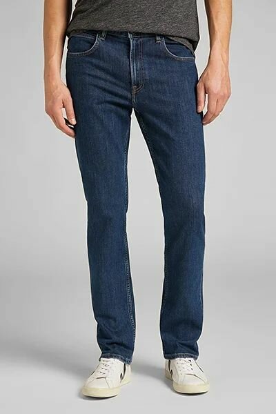 Джинсы Lee BROOKLYN STRAIGHT DARK STONEWASH, размер W44/L34, синий