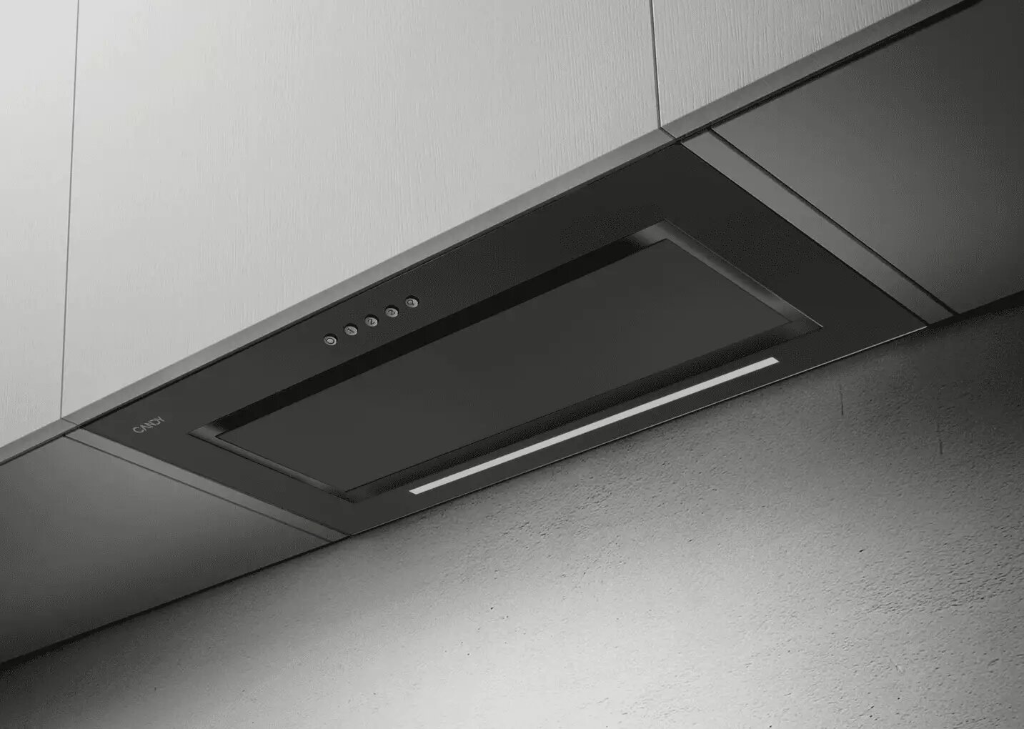 Вытяжка полностью встраиваемая Candy CVXBI63MGBB черная 19 м²