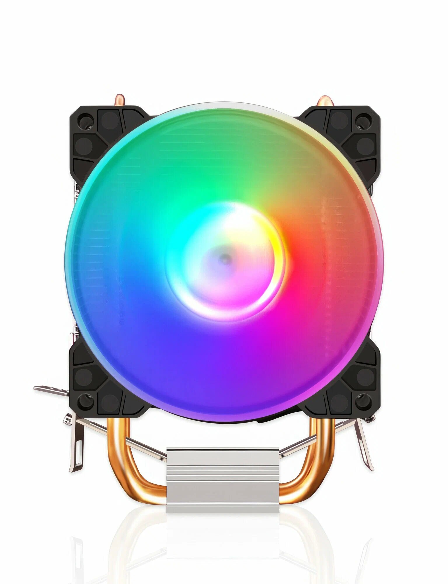 Радиатор процессора COOLMOON, с вентилятором, башенный, 2RGB, черный — фото 1