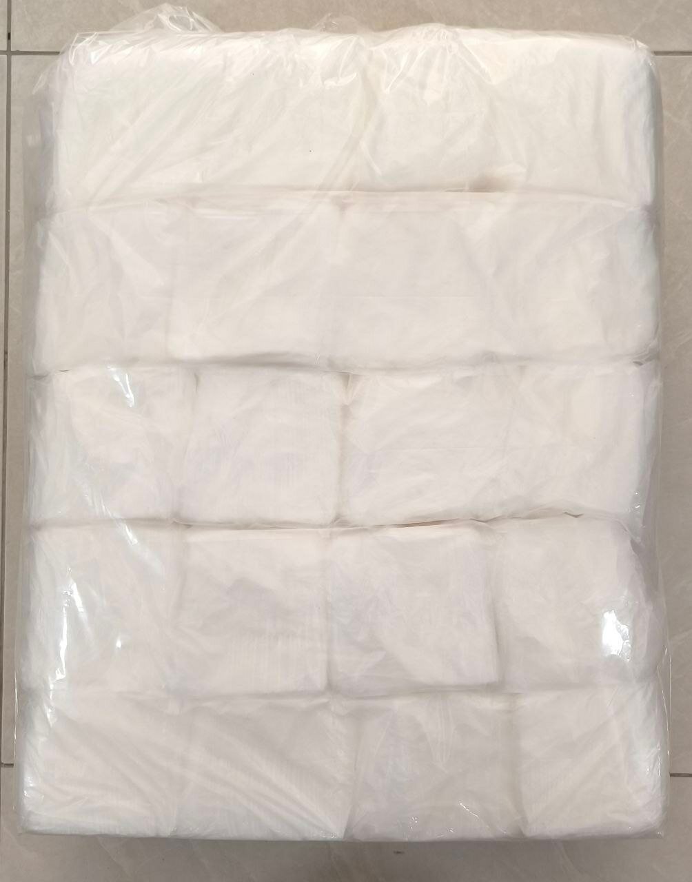 Салфетки бумажные "Комфорт и чистота", с рисунком, белые, 21 x 21см, 2000 шт.