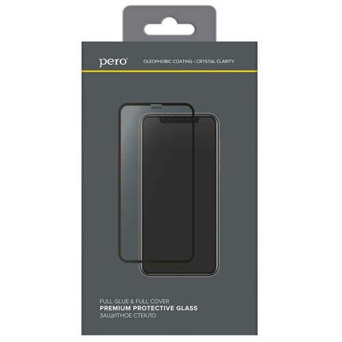 Защитное стекло Pero для Samsung Galaxy M52 Full Glue Black PGFG-M52