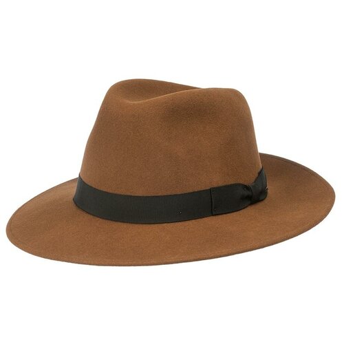 фото Шляпа федора bailey, шерсть, утепленная, размер 59, коричневый